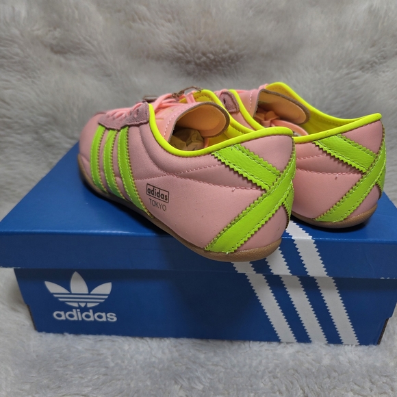 Adidas Tokyo Women's Pink and Green Sneakers - Picture 5 of 9